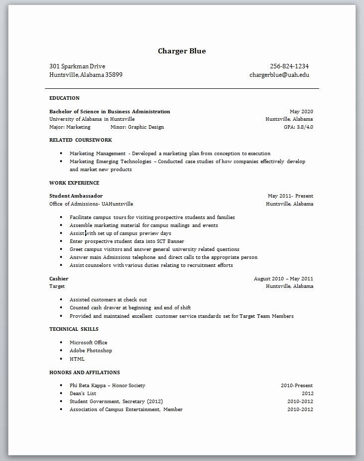 No Job Experience Required No Experience Resume Sample