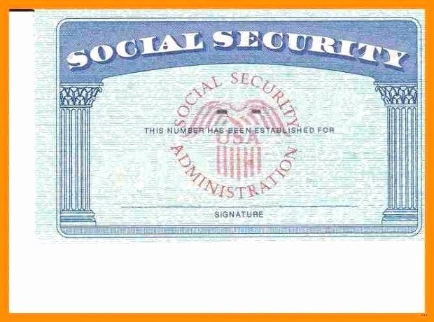 Nobby Design Blank social Security Card Template Download
