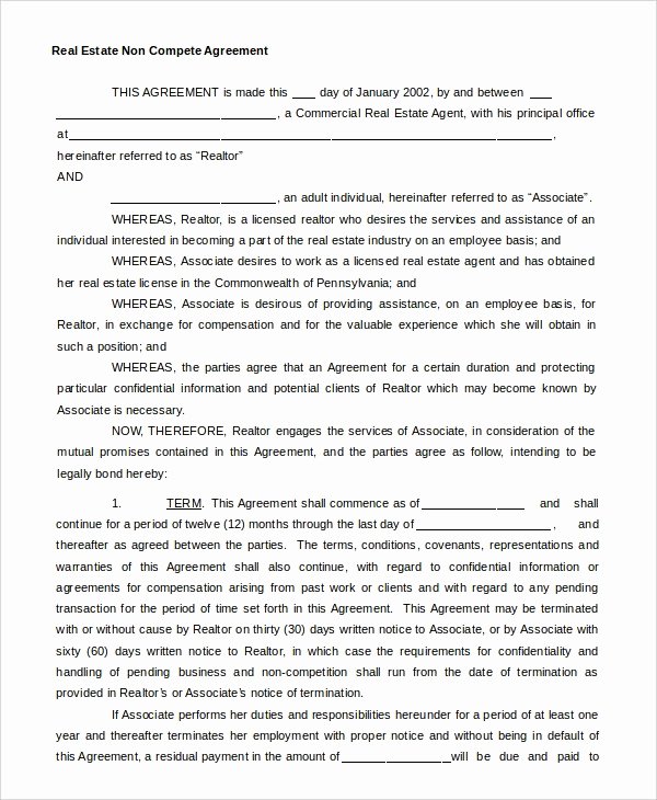 Non Pete Agreement Texas Agreement Letter format