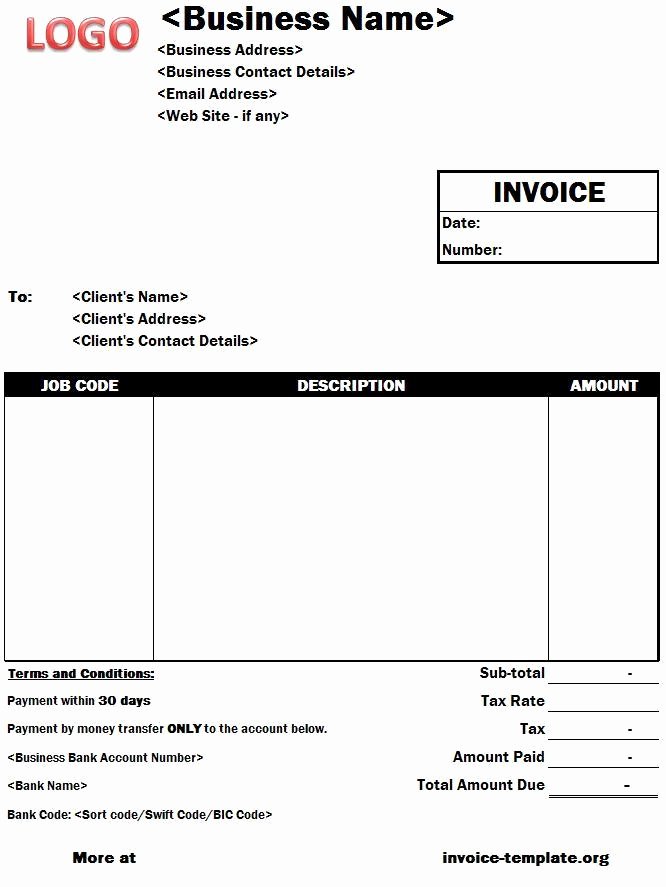 Non Profit Business Plan Invoice Template Invoice Templates