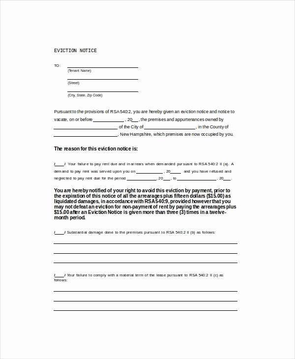 Notice Template 8 Free Word Pdf Documents Download