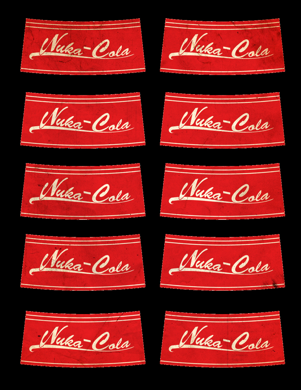 Nuka Cola Printable Label Printable Word Searches