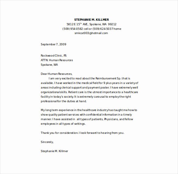 Nursing Cover Letter Template – 8 Free Word Pdf