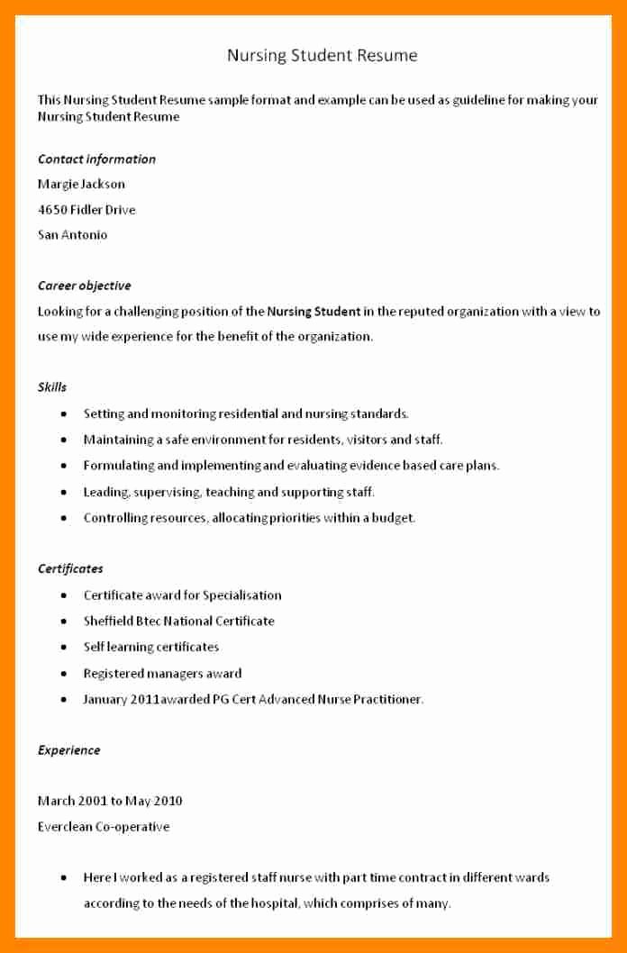 Nursing Resume Objective Examples