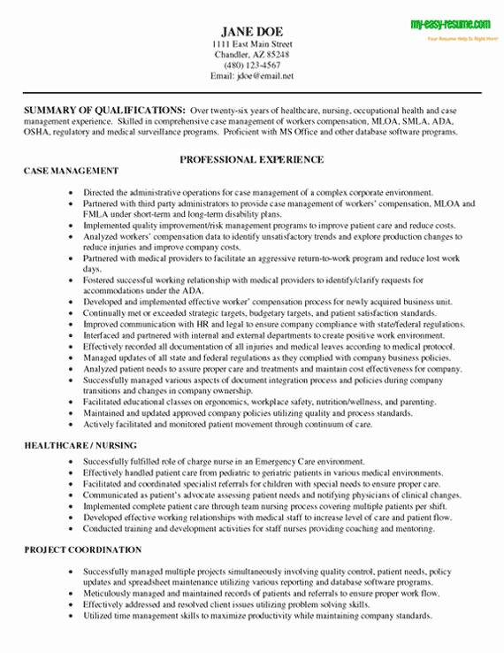 Nursing Resume Sample Resume Writing for Nurses