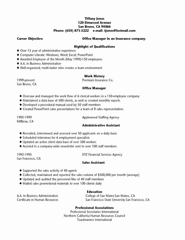Objective for Resume High School Student Best Resume