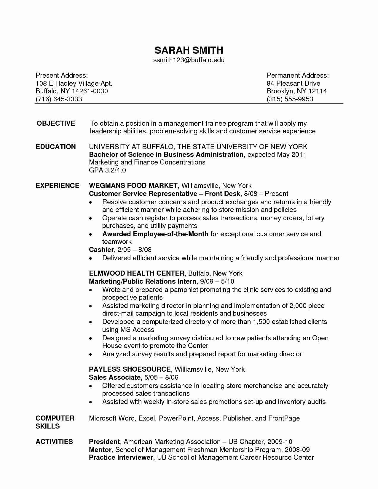 Objective Sales associate Resume Sample with Operate Cash