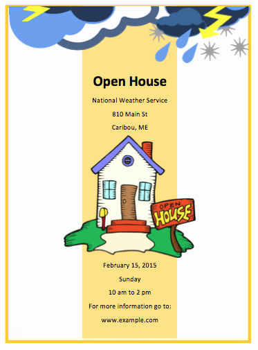 Open House Flyer Template Free Flyer Templates