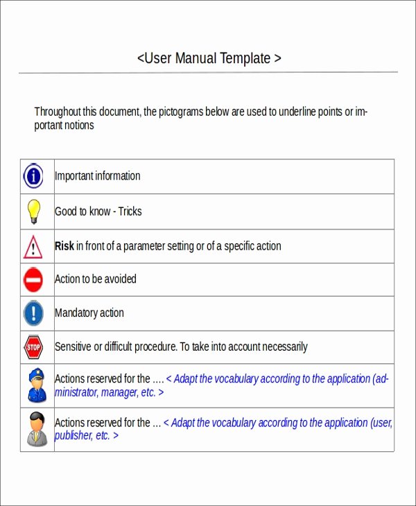 Operation Manual Template How Will Operation Manual