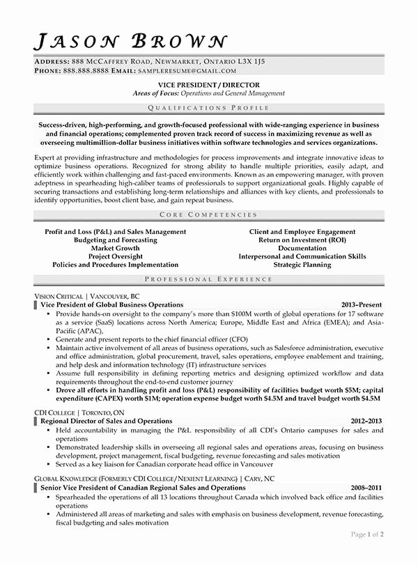 Operations Resume Examples Resume Professional Writers