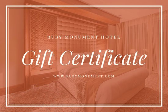 Orange Border Hotel Gift Certificate Templates by