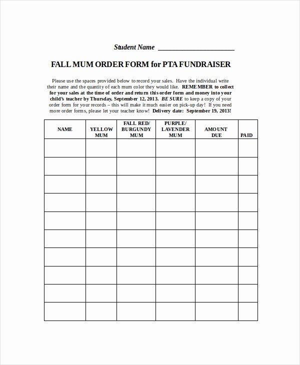 Order form Template 12 Free Word Pdf Documents