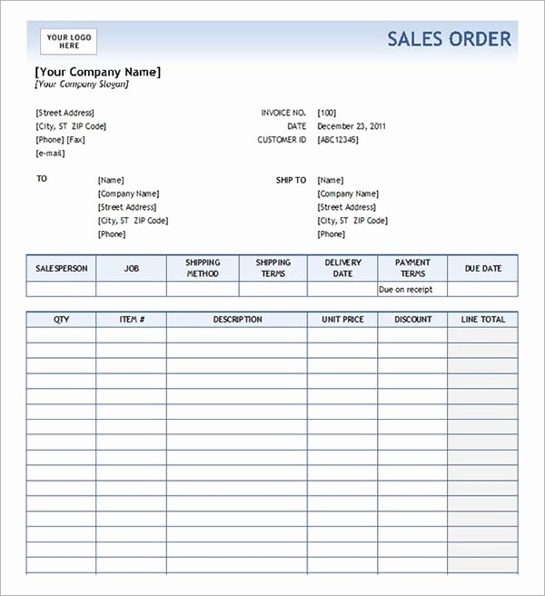 Order form Template 19 Download Free Documents In Pdf