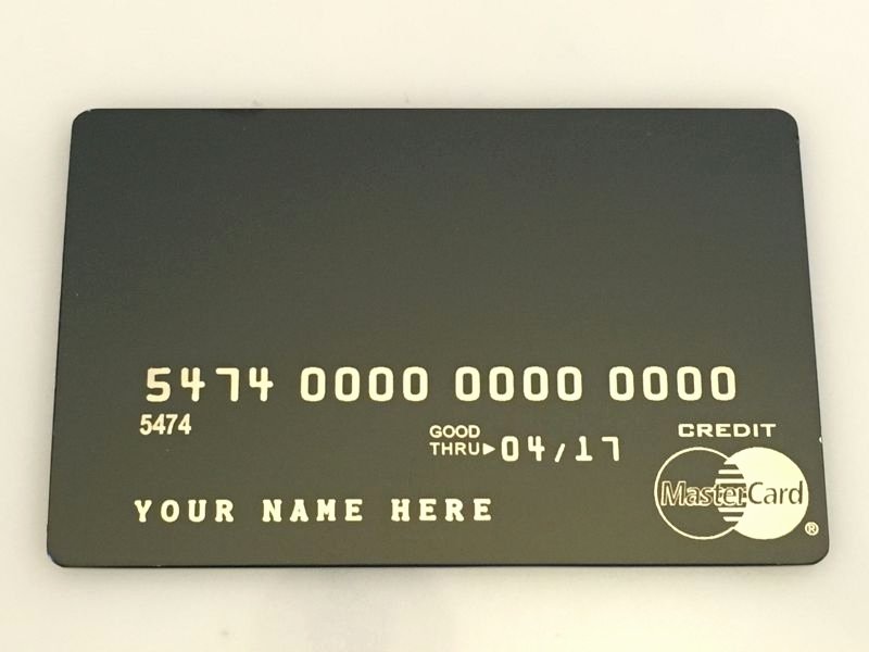 Order now – Metal Creditcard