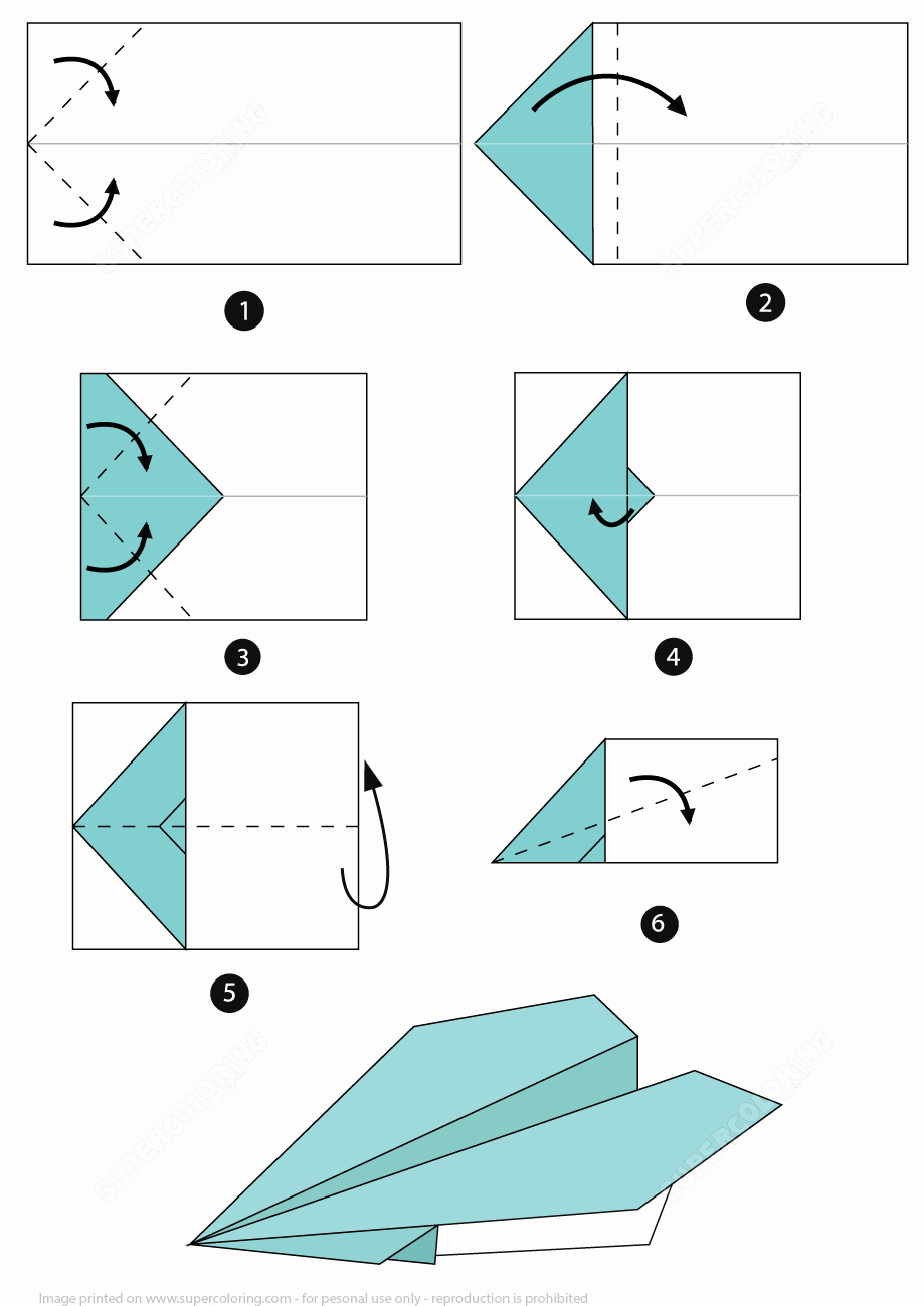 Origami Airplane Instructions