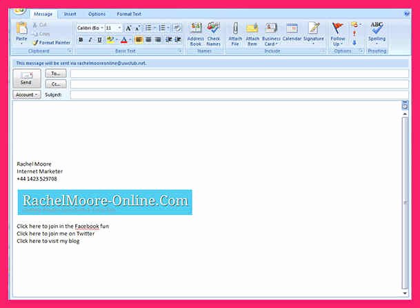 Outlook Signature Template