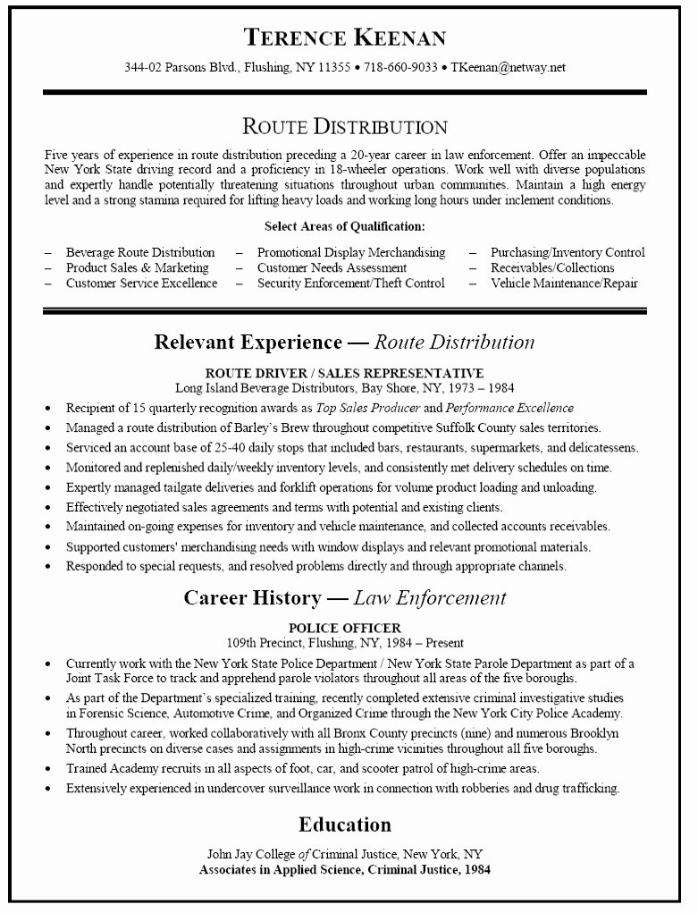 Outside Sales Resume Template