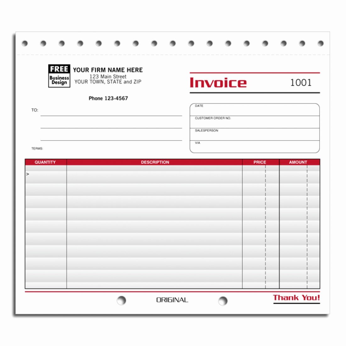 pact business invoice forms