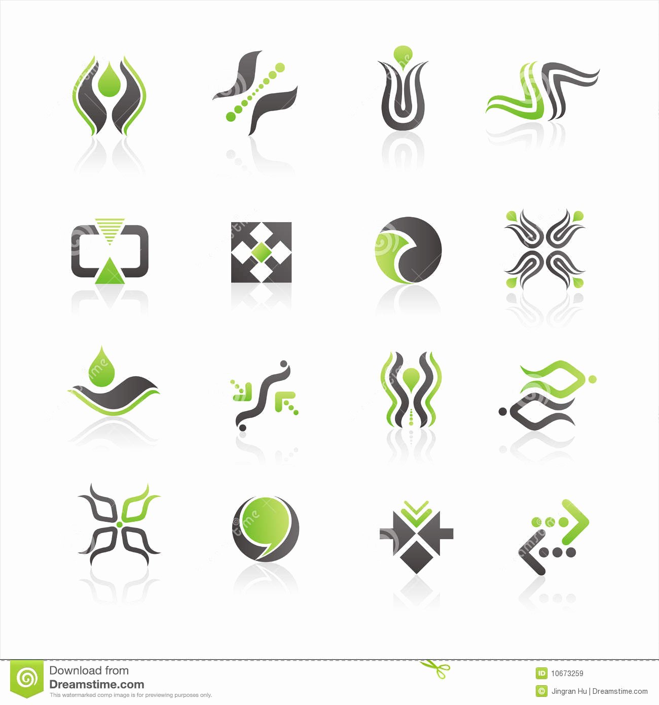Pany Logo Design Examples Stock Vector Illustration