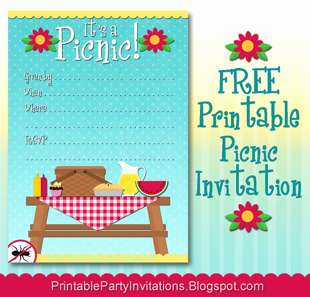 pany picnic invitation template free