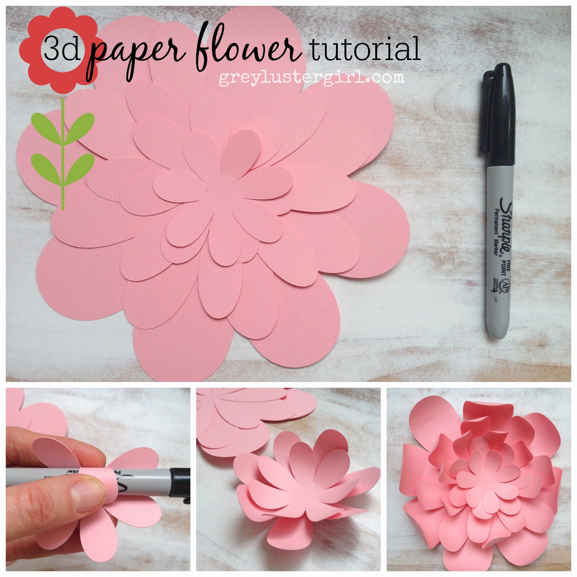 Paper Flowers Wall Art