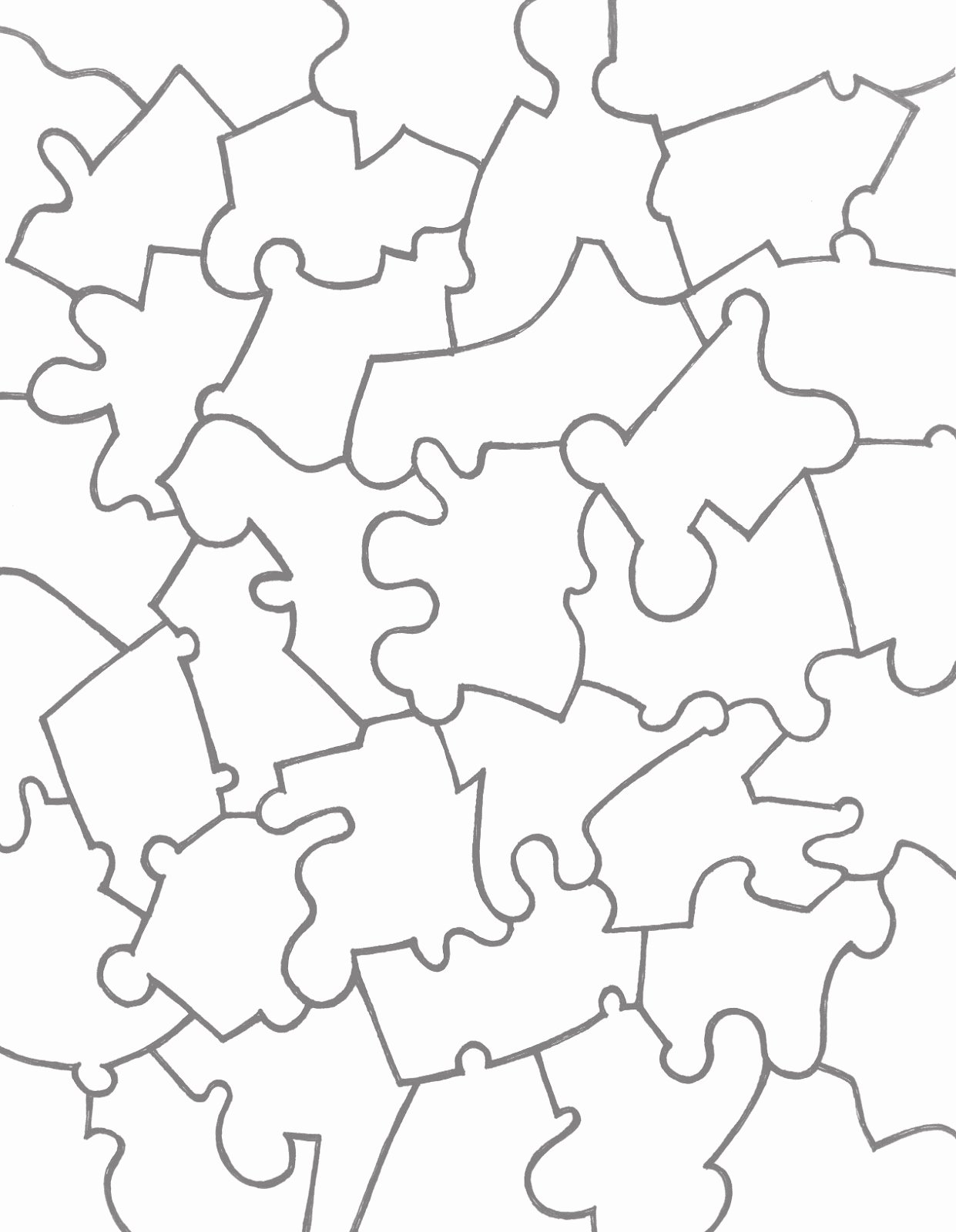 Paper Jigsaw Puzzle Templates