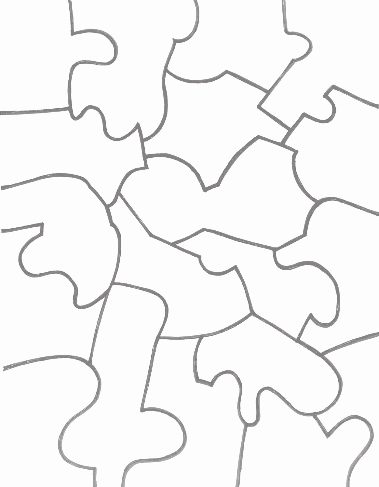Paper Jigsaw Puzzle Templates