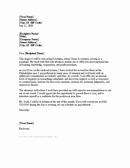 Paralegal Cover Letter Cover Letters Templates