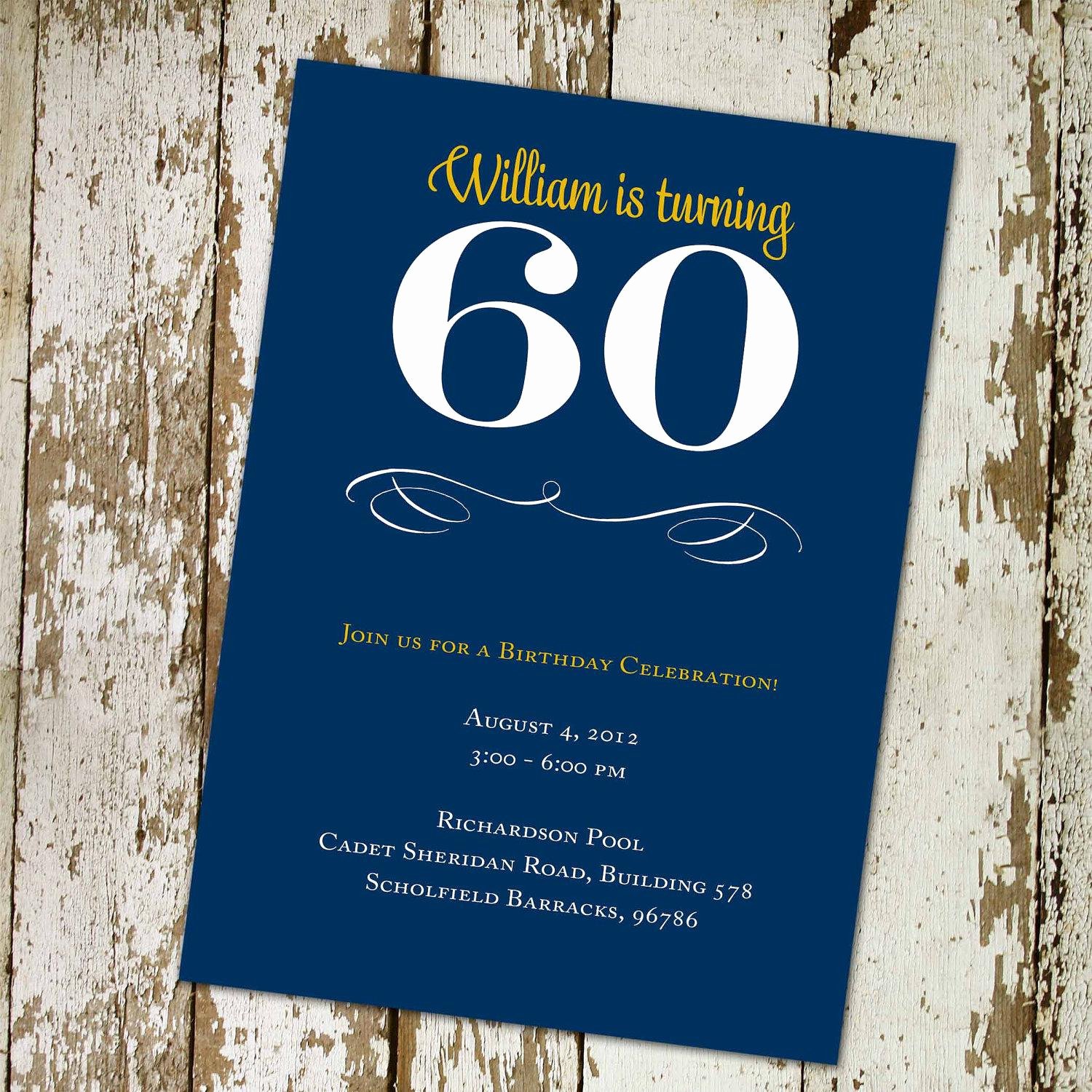 party invitation templates 60th birthday