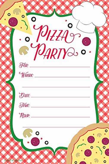 Party Invitation Templates Pizza Party Invitations