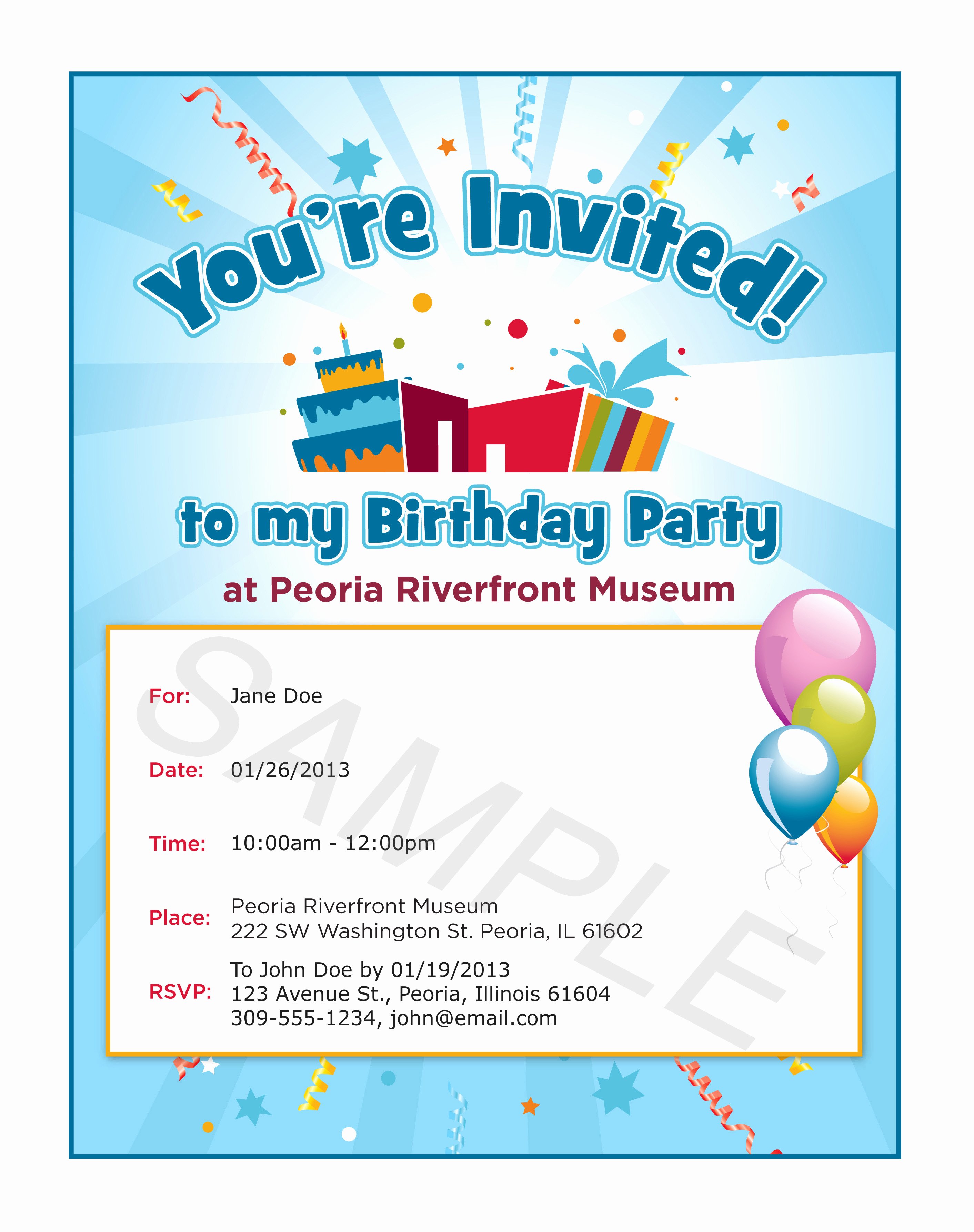 Party Invitations Birthday Party Invitation Template 60th
