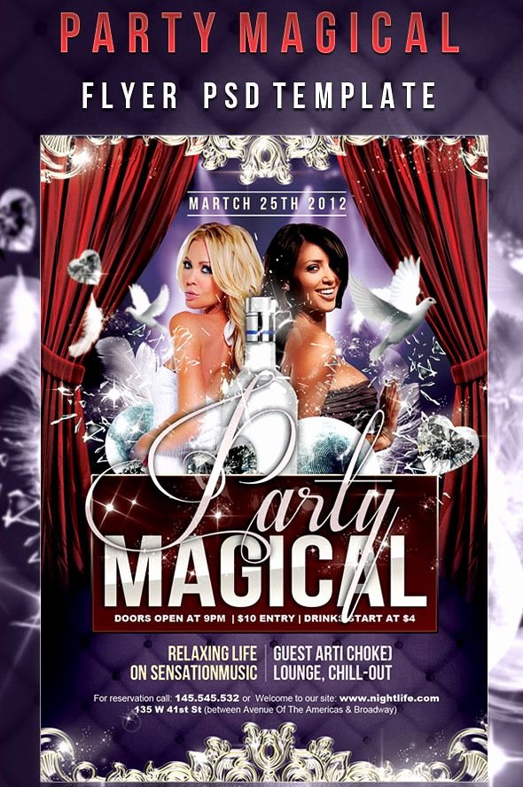 Party Magical Flyer Psd Template 12 Free and Paid Party