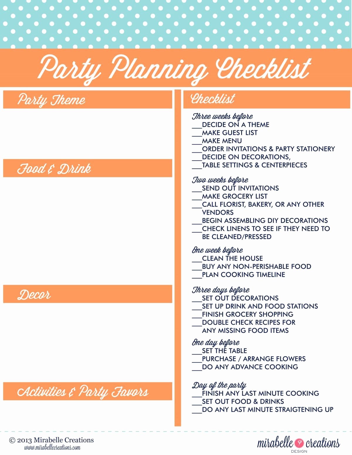 Party Planning for the New Year somewhat Simple