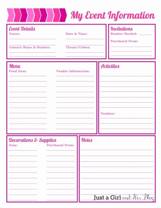 Party Planning organized with Free Printables