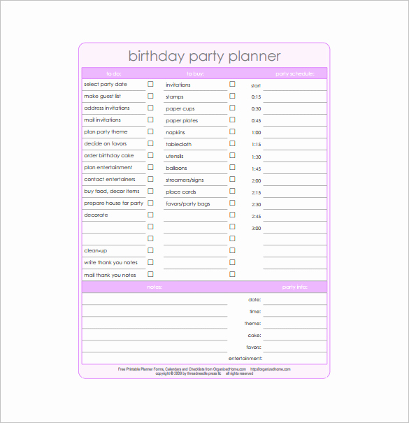 Party Planning Templates 16 Free Word Pdf Documents