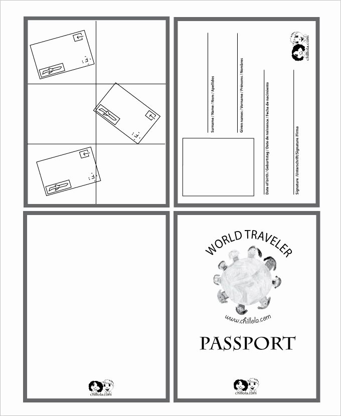 Passport Template – 19 Free Word Pdf Psd Illustrator