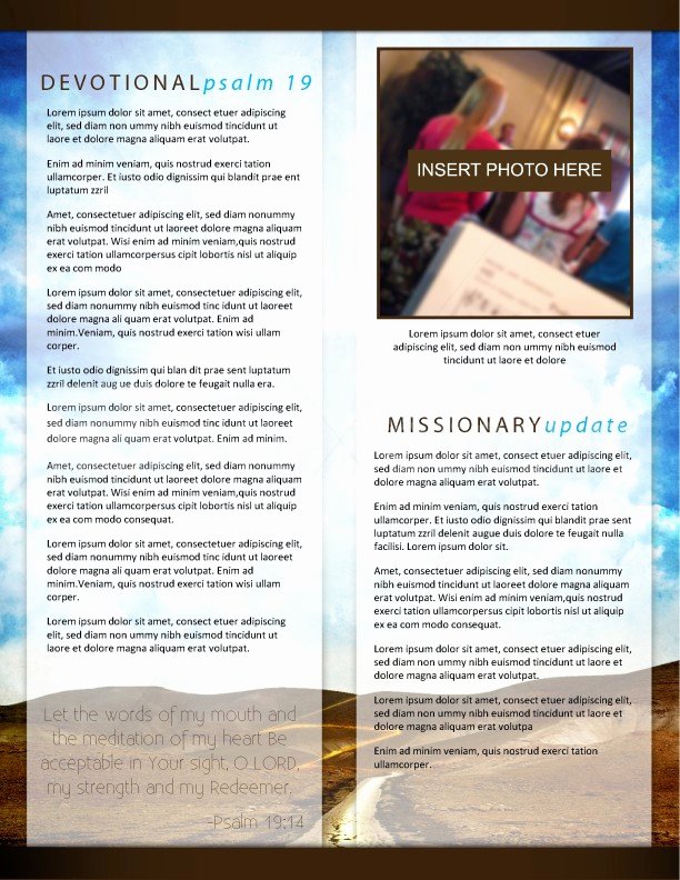 Pathway Church Newsletter Template