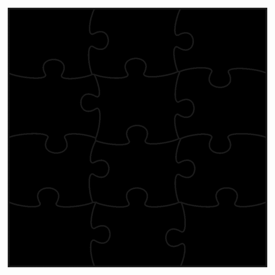 Pattern Clipart Puzzle Piece Pencil and In Color Pattern