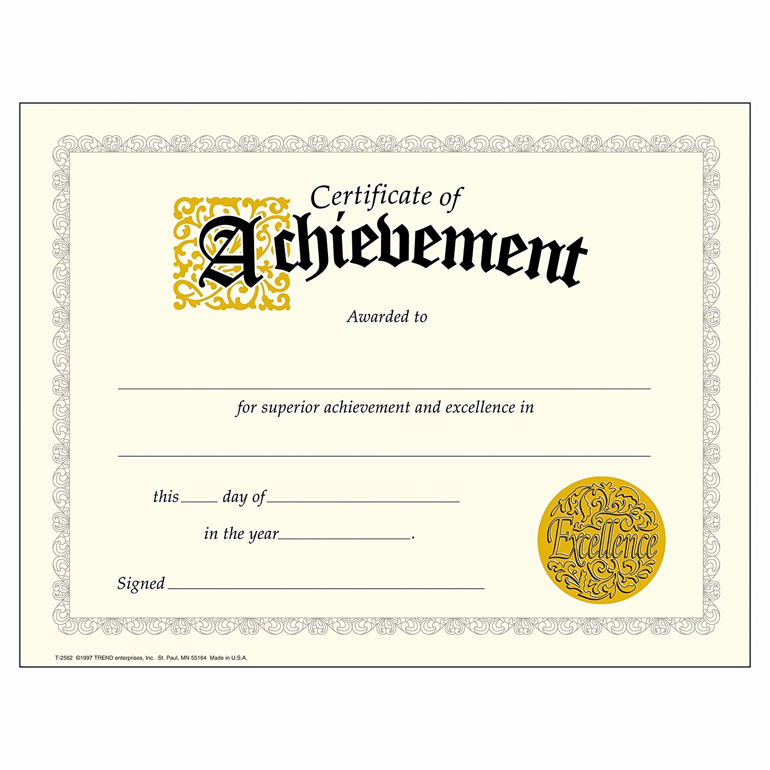 Pdf Achievement Certificates Templates Free