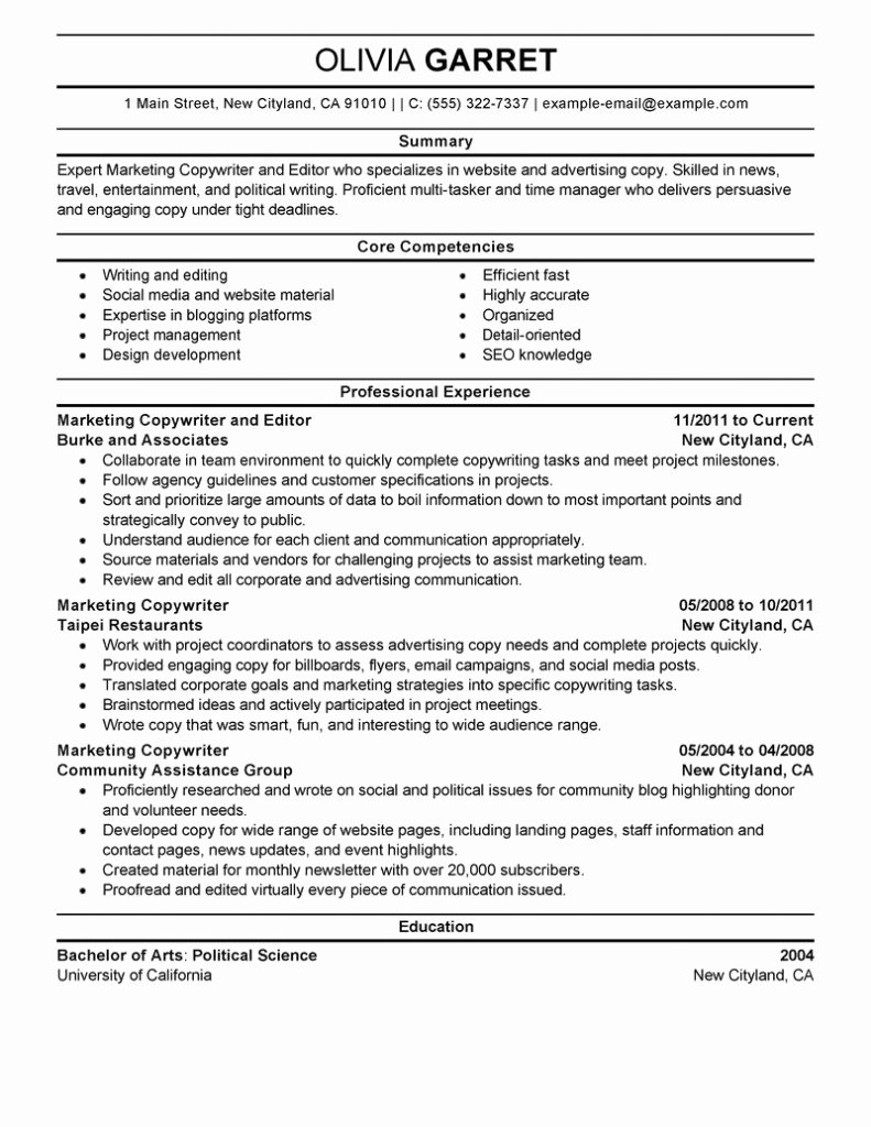 Perfect Resume Resume Cv Example Template