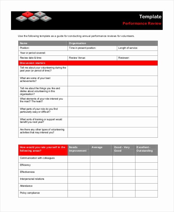 Performance Review Template 11 Free Word Pdf Documents