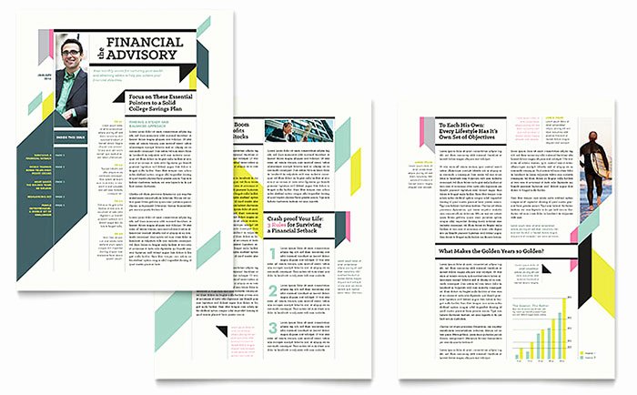 Personal Finance Newsletter Template Word &amp; Publisher