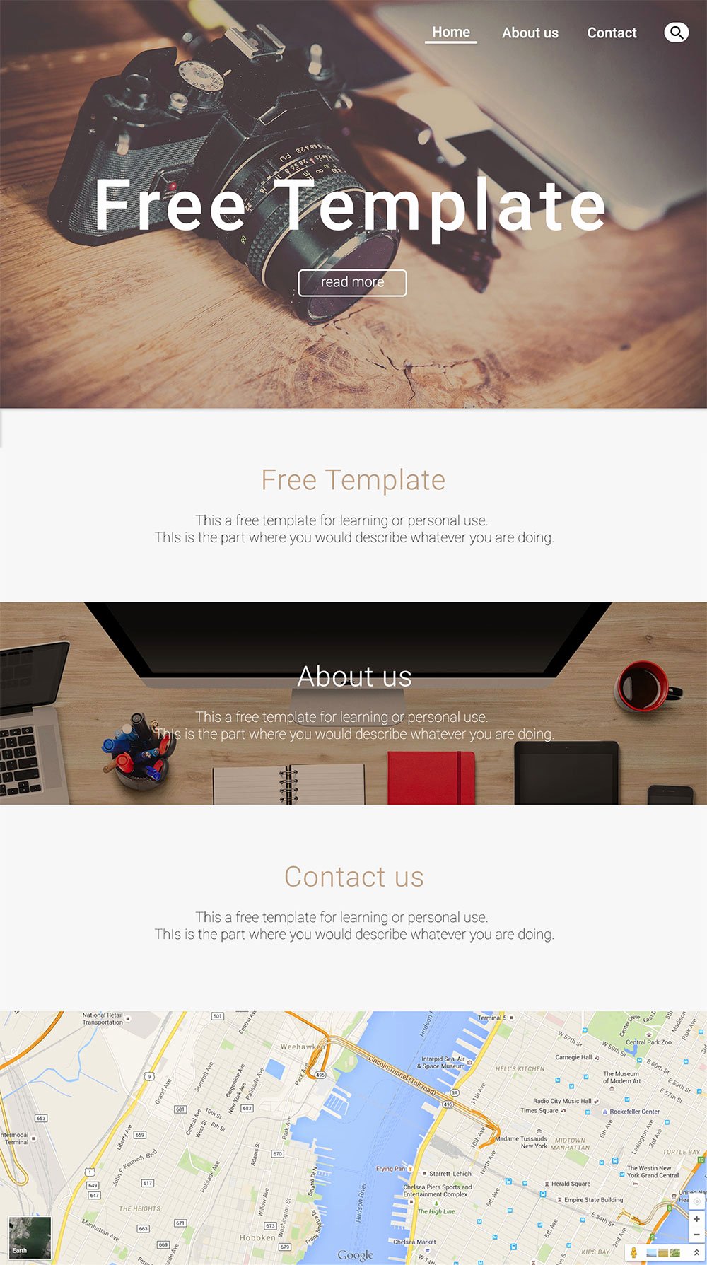 Personal Website Template Free Psd 72pxdesigns