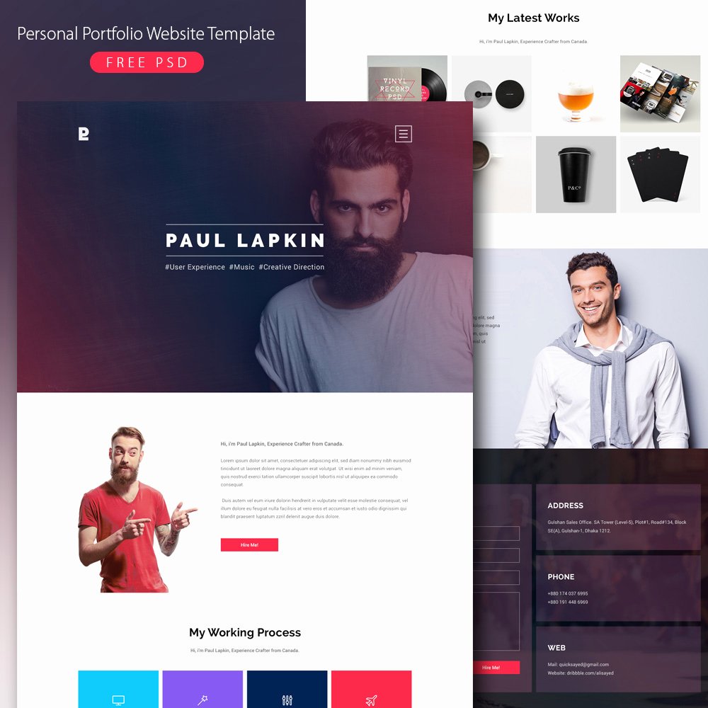 personal website templates