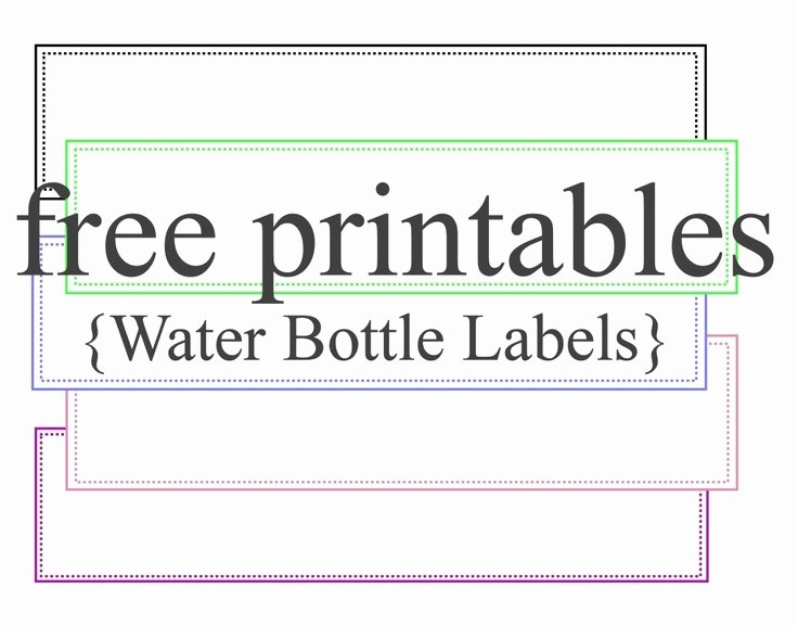 Personalized Water Bottle Labels Template Invitation