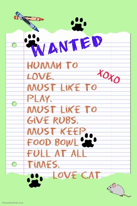 pet adoption poster template