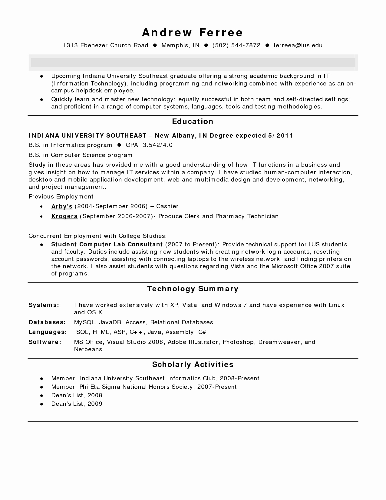 Pharmacy Technician Resume Summary Resume Ideas
