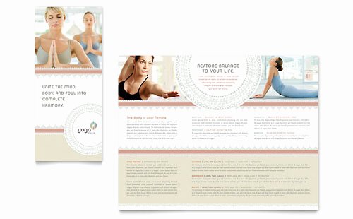 Pilates &amp; Yoga Gift Certificate Template Design