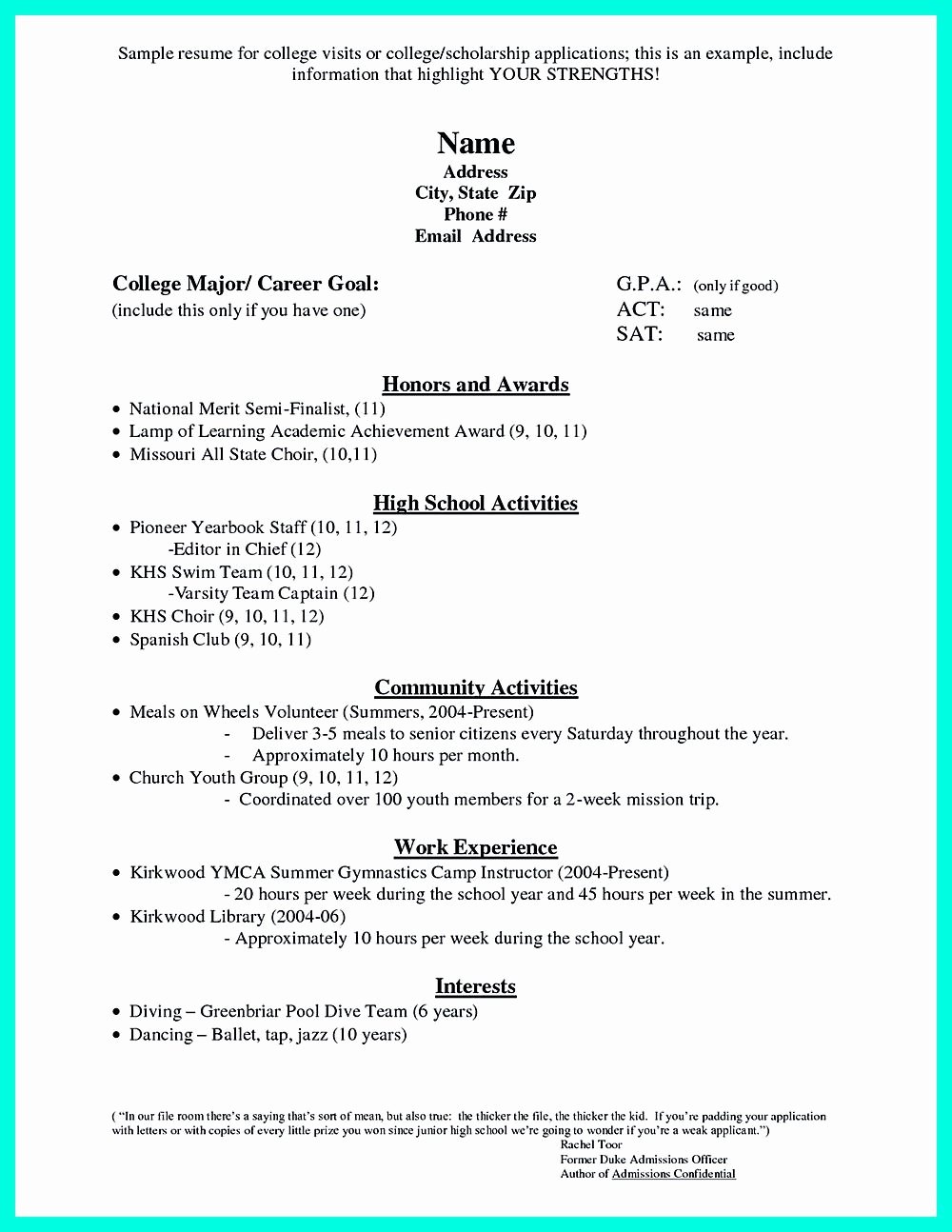 Pin On Resume Sample Template and format