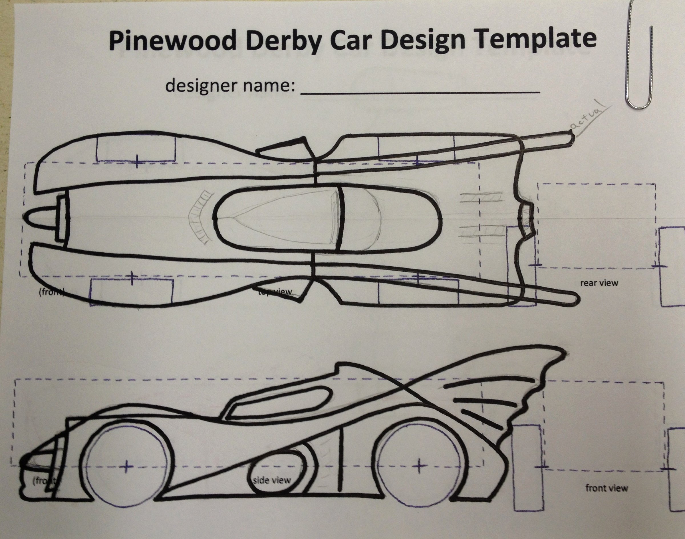 Pinewood Derby Cars Designs Templates